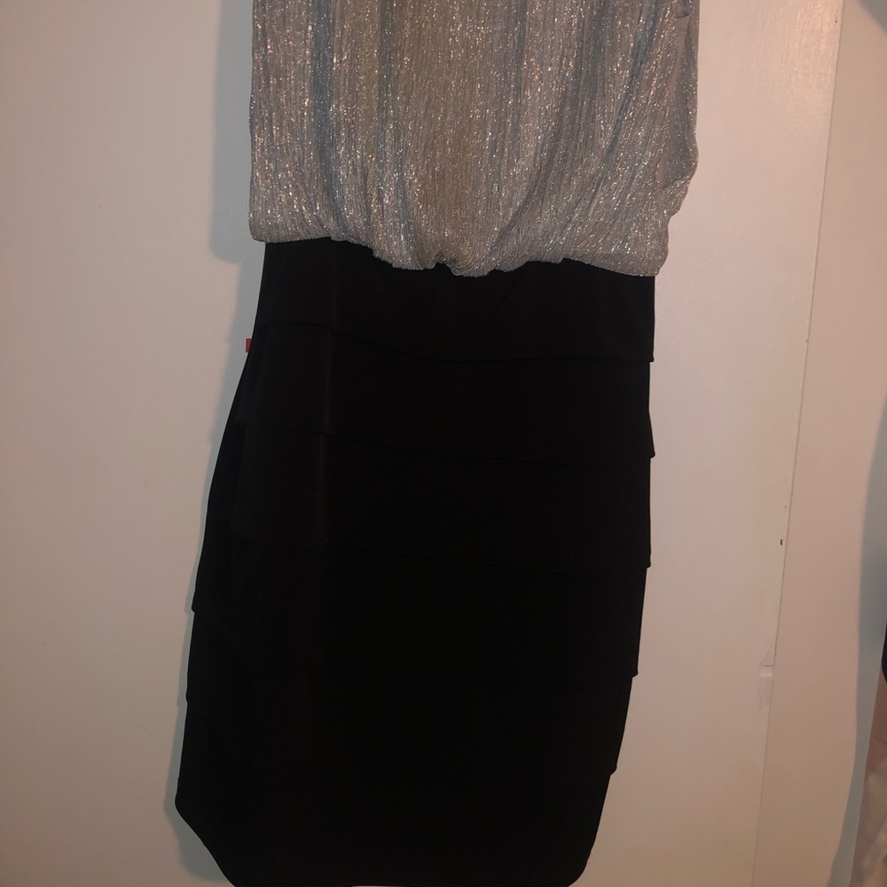 Silver Black Dress